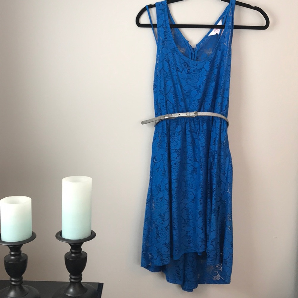 Blues lace summer dress